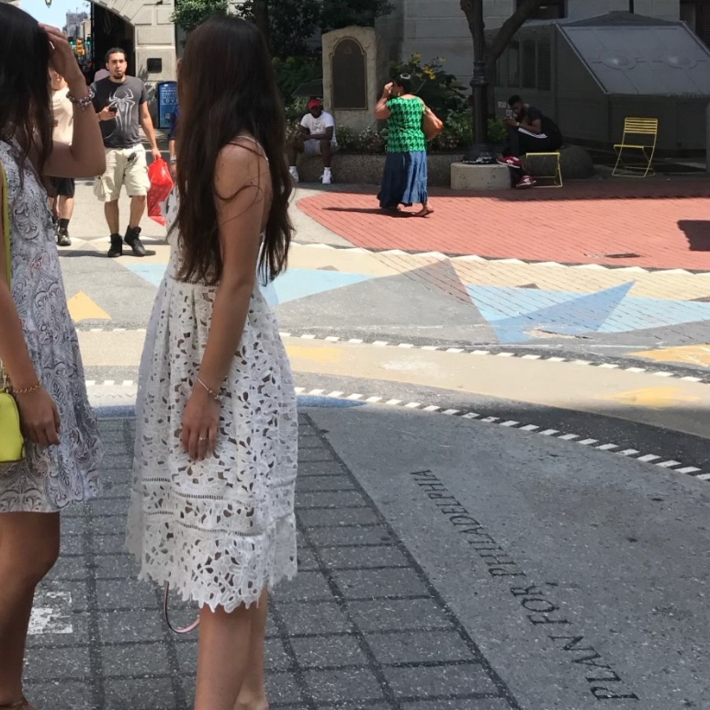 Open work dress in white - Picture 8 of 8